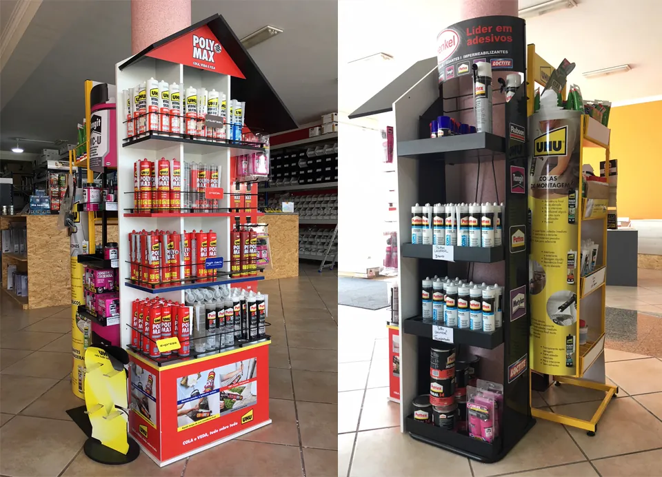 Colas, vedantes e produtos químicos